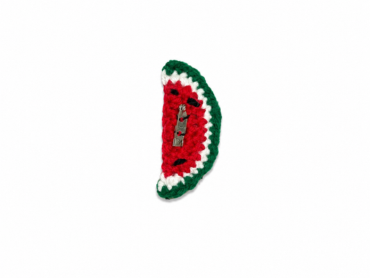 Hand Crotched Watermelon Pin