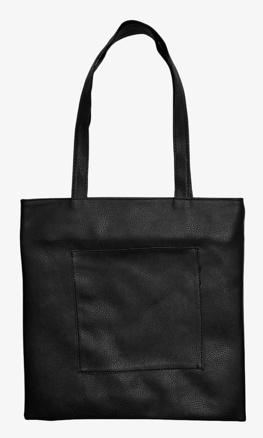 Leather Tatreez Tote Bag