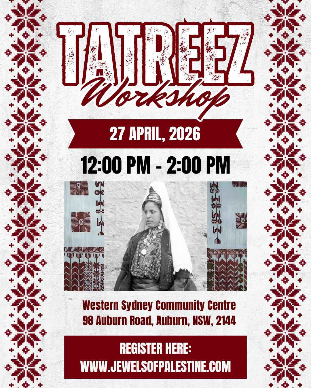 Tatreez Workshop - 27 April, 2026