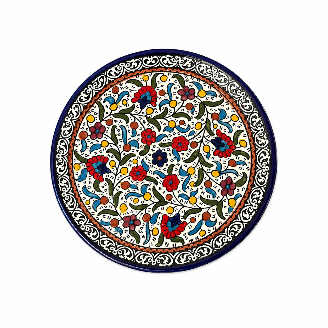 Ceramic Plate - Classic Floral