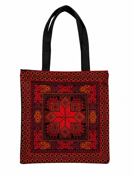 Tatreez Tote Bag - Red