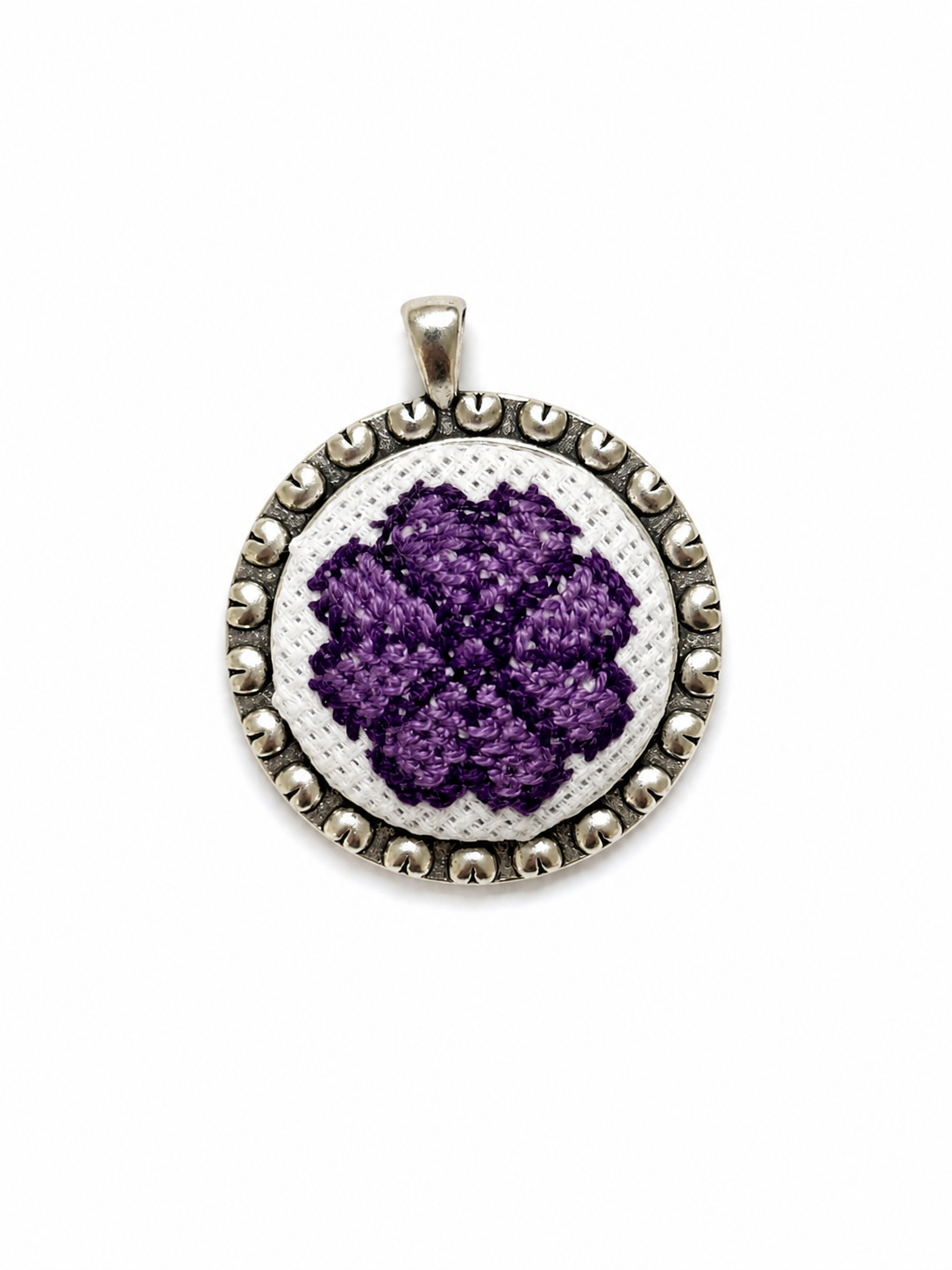 Hand Embroidered Pendant