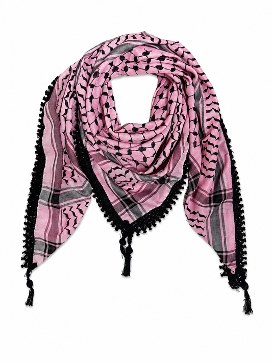 Pink and Black Kuffiyeh
