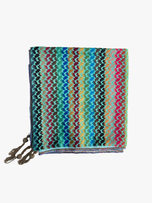 Green Multicoloured Kuffiyeh