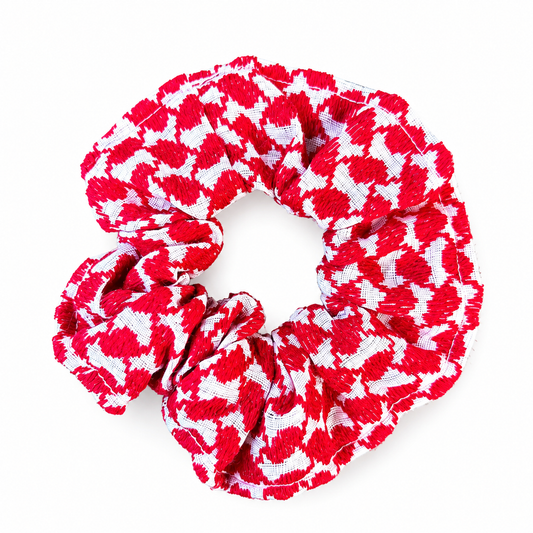 Kuffiyeh Scrunchie - Red
