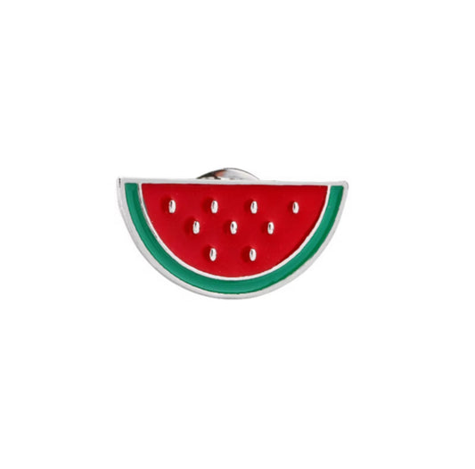 Watermelon Pin Silver