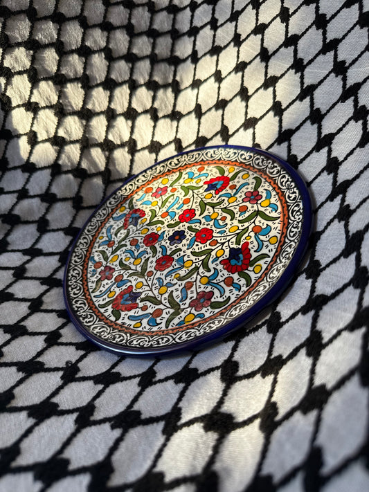 Ceramic Plate - Classic Floral