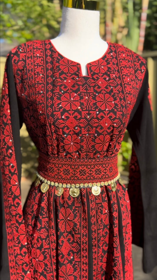 Stunning Red Traditional Thobe