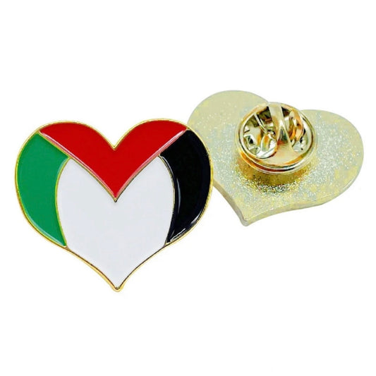 Palestine Heart Pin