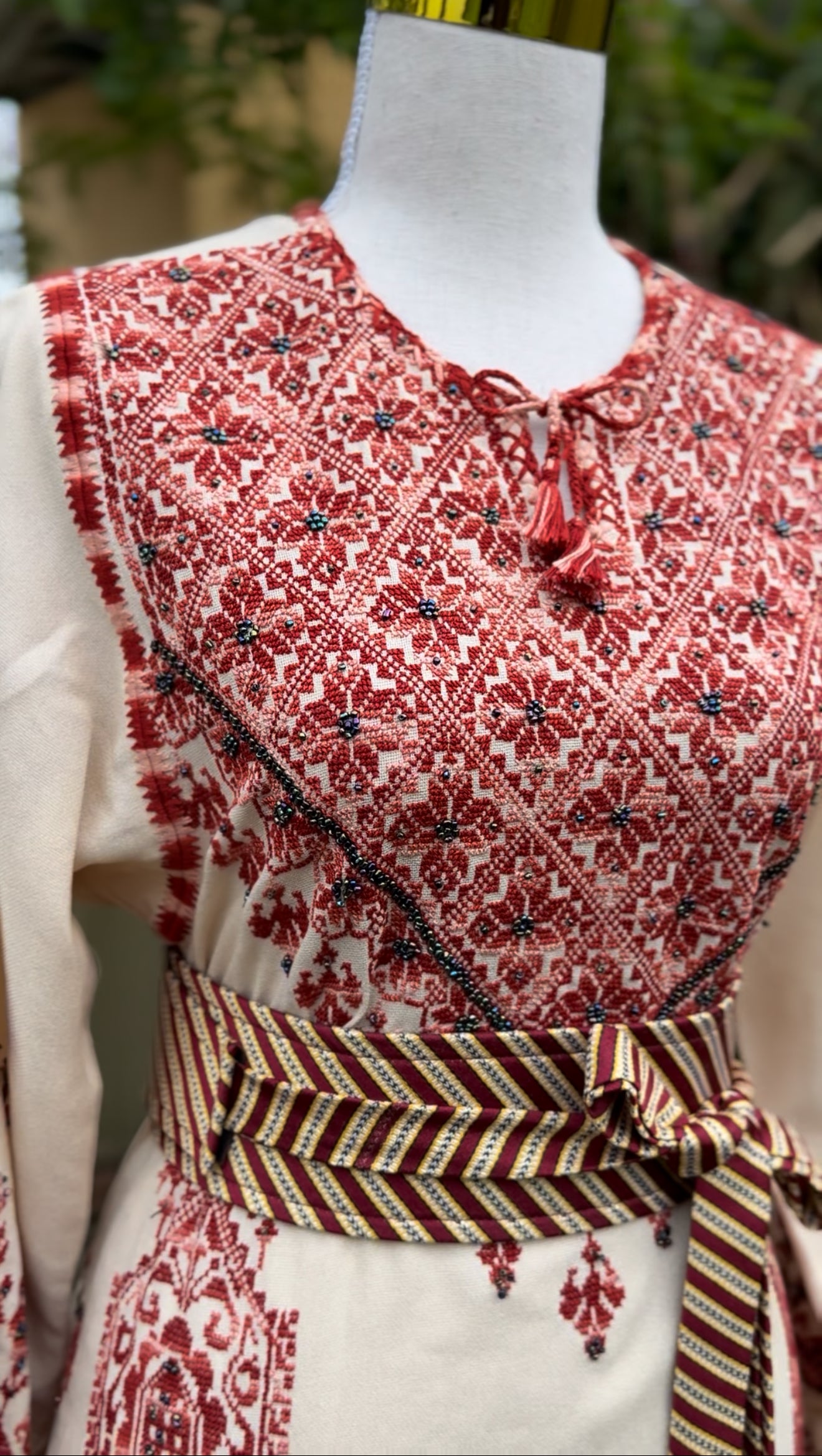 Hand Embroidered Bethlehem Thobe