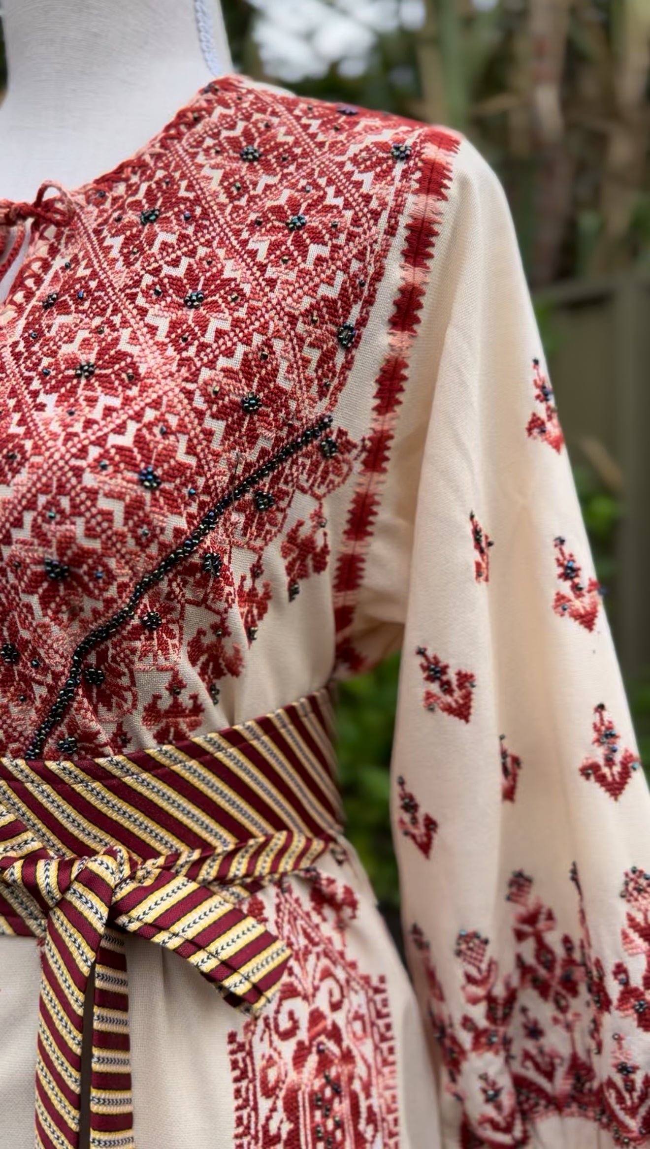 Hand Embroidered Bethlehem Thobe