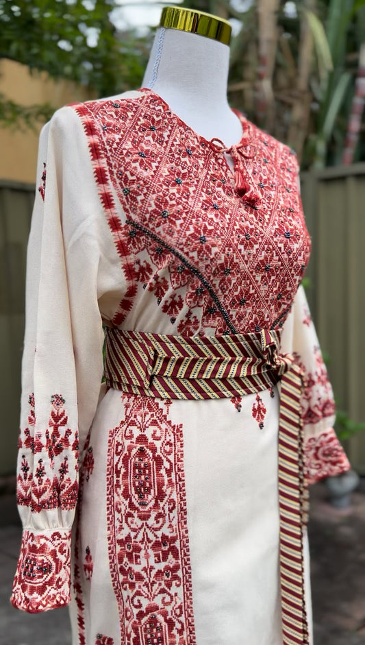 Hand Embroidered Bethlehem Thobe