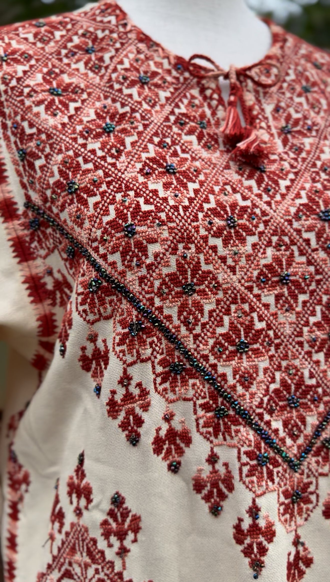 Hand Embroidered Bethlehem Thobe