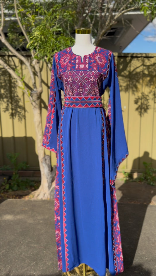 Blue and Red Nazla Thobe