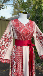 Red Rafah Thobe