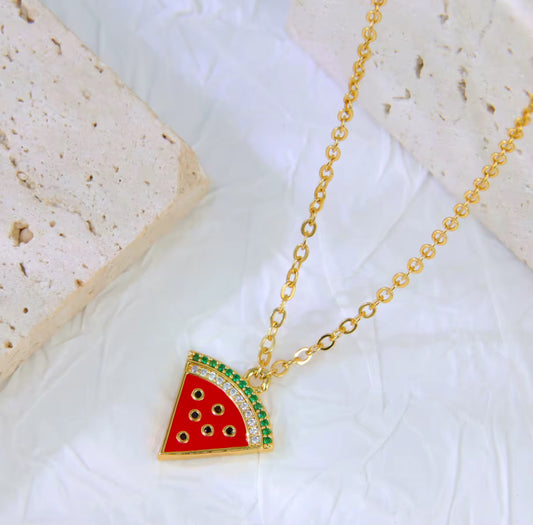 Gold Watermelon Necklace