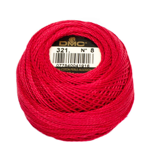 Perle Cotton 8 - DMC 321 Red