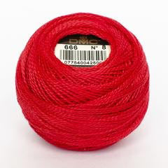 Perle Cotton 8 - DMC 666 Red
